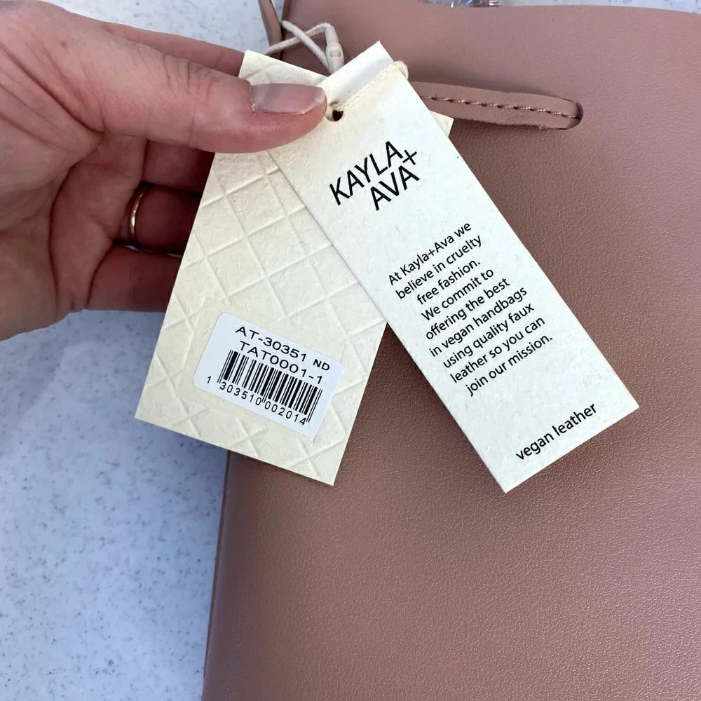 Kayla + Ava Bow Tie Bucket Bag NWT